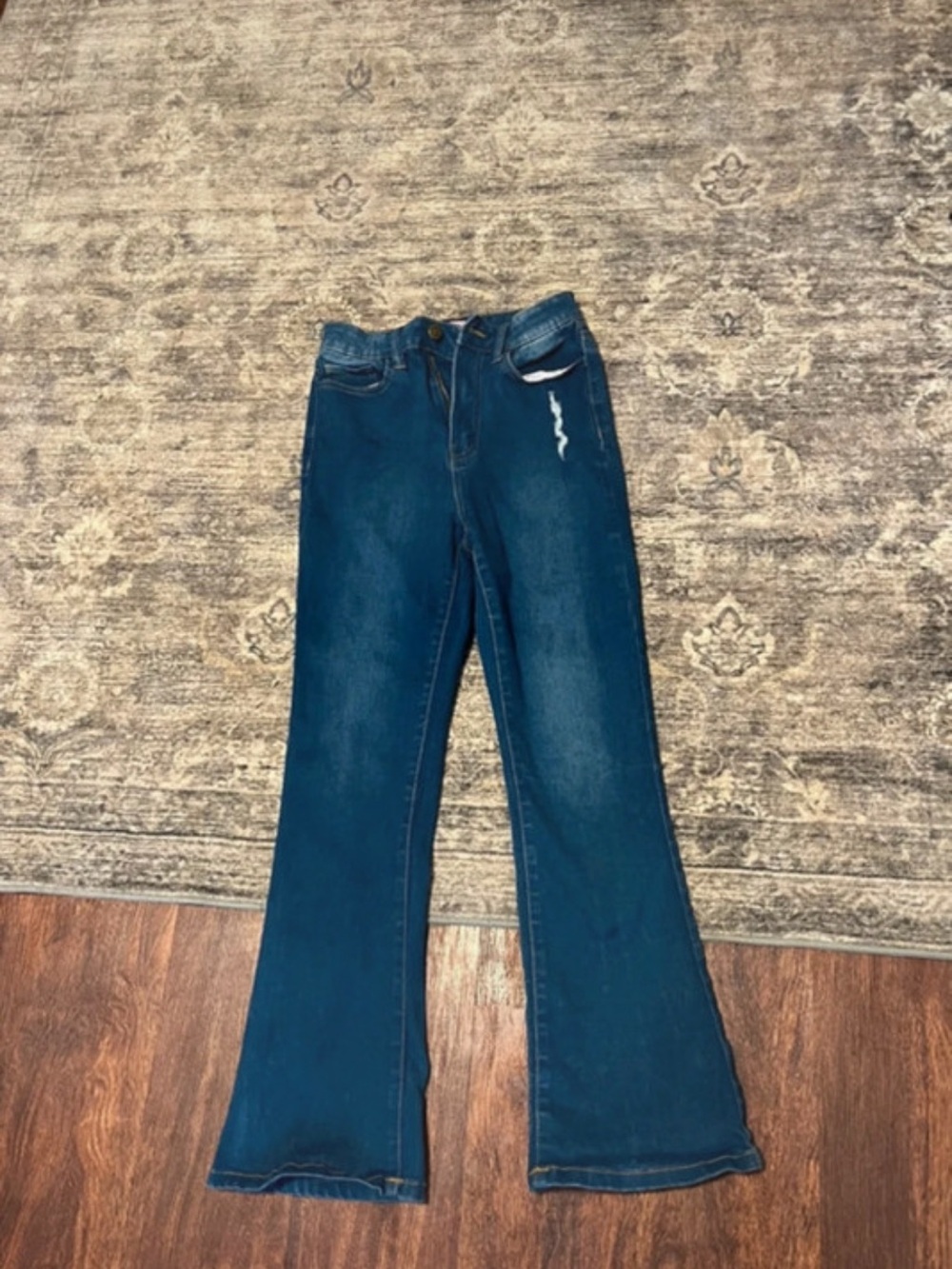 Dark Blue Women's Flared Jeans